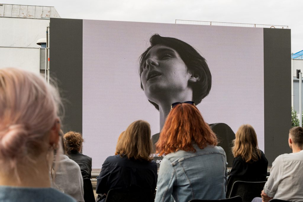 Yarema Malashchuk & Roman Khimei, The Maze and The Lighthouse, Vilnius, Lithuania, 2020, Screening of Dedicated to the Youth of the World, 2017, © Andrej Vasilenk