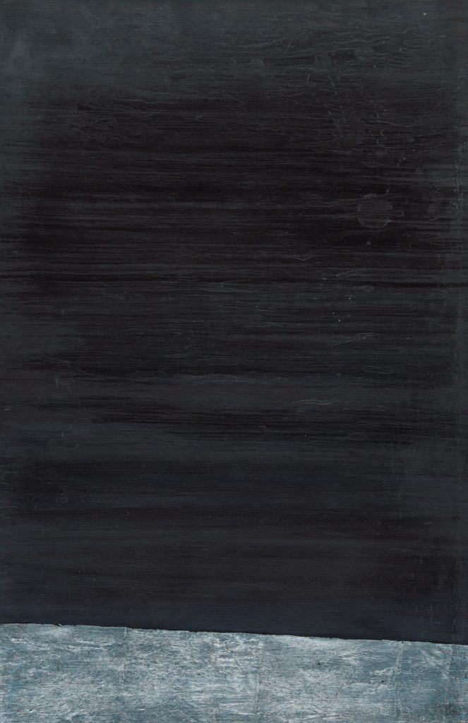 Anna-Eva Bergman N°19-1969, 1969, Vinyl and metal leaf on cardboard mounted on canvas, 50 x 32.5 cm