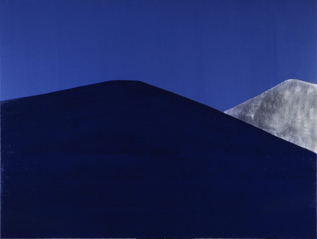 Anna-Eva Bergman, Paysage de Montagne, 1981, Acrylic and metal leaf on canvas, 200 x 250 cm