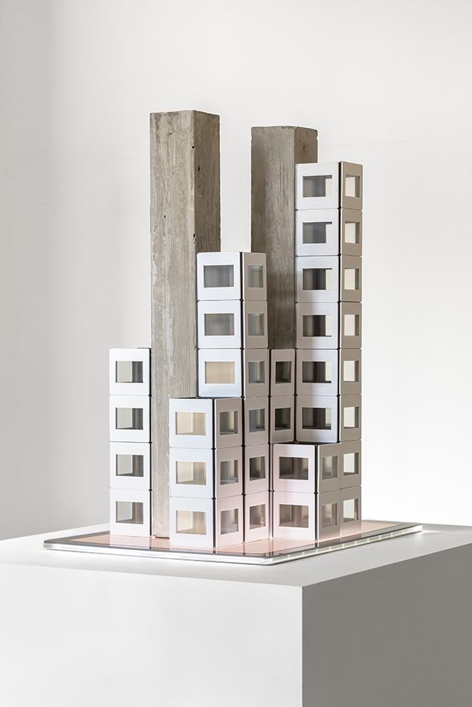 Bertrand Lamarche, Slide House (Rose), 2013-2019, Slides, cement, light table, gelatin, 45 x 27 x 44 cm, SOLD