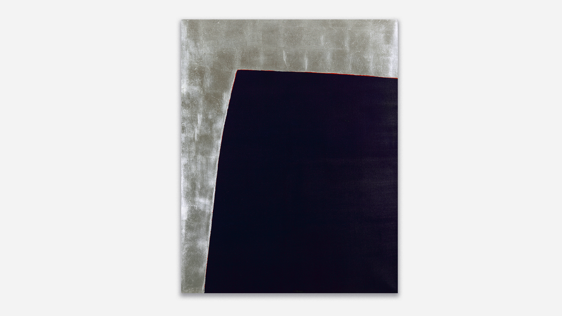Anna-Eva Bergman, N°13-1977 Cap bleu, 1977, Acrylic and metal leaf on canvas, 180 x 142 cm
