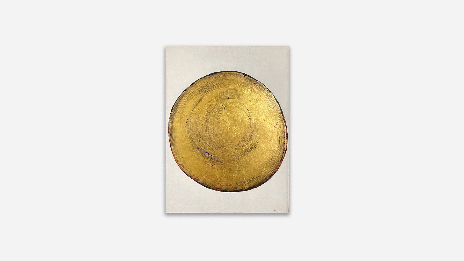 Anna-Eva Bergman, N°37-1961 Astre, 1961, Tempera and metal leaf on canvas, 73 x 54 cm