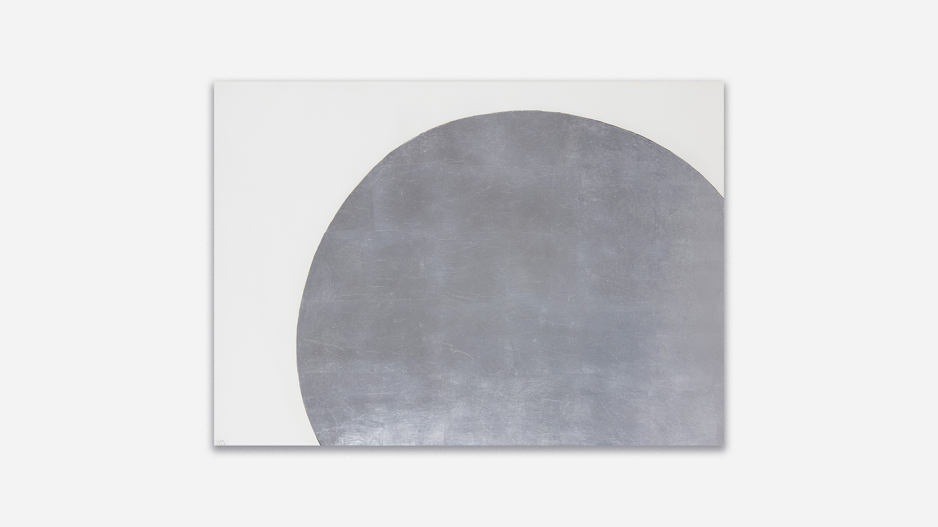 Anna-Eva Bergman, N°48-1969 Une autre lune, 1969, Vinyl and metal leaf on cardboard mounted on canvas, 74 x 103.5 cm