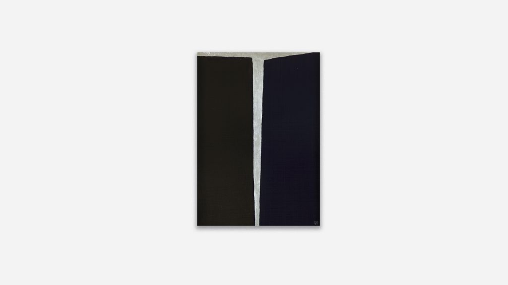 Anna-Eva Bergman, N°62-1979 Trollfjord III, 1979, Acrylic and metal leaf on chipboard panel, 65 x 46 cm