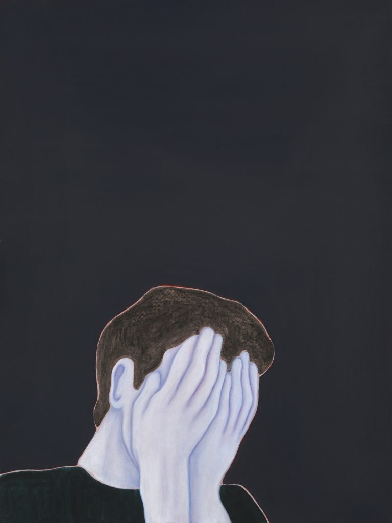 Djamel Tatah, Sans Titre (Inv. 16011), Oil and wax on canvas, 80 x 60 cm