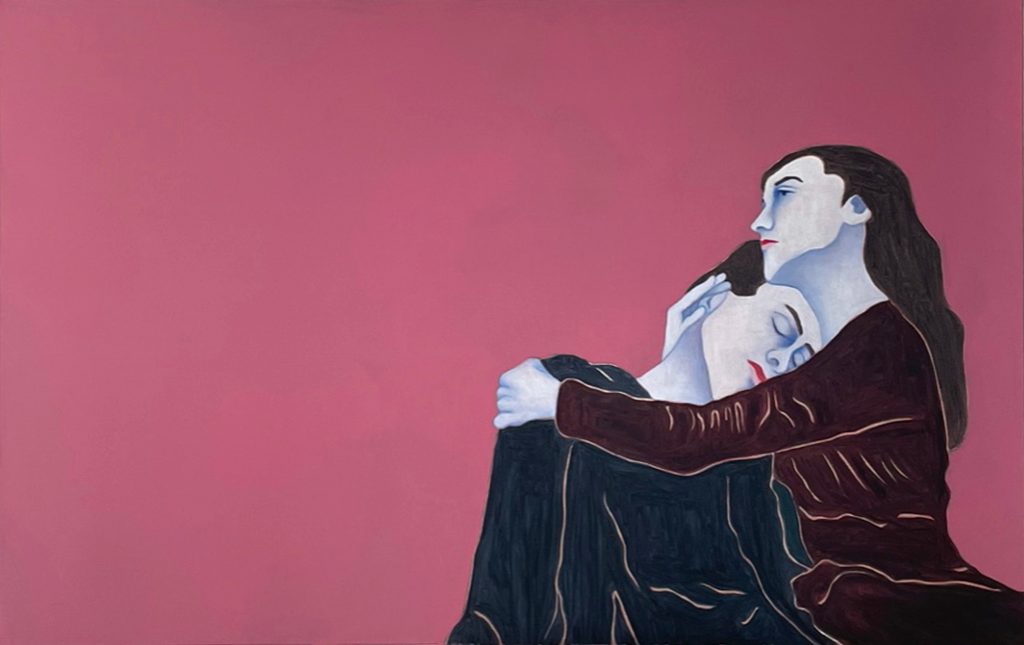 Djamel Tatah, Sans titre (Inv. 20001), 2020, Oil and wax on canvas, 100 x 160 cm
