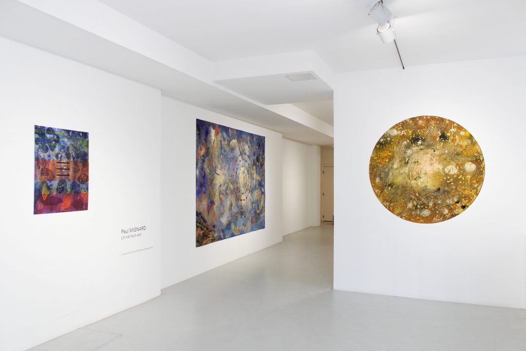 Paul Mignard, exposition Un ciel tout vert, 2019, Galerie Poggi