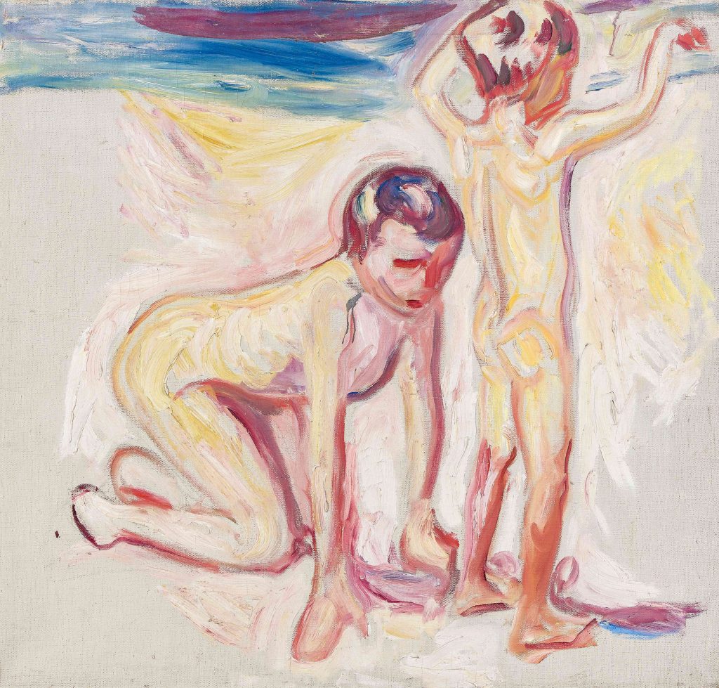 Edvard Munch, To gutter på stranden (Two boys on the beach), 1911, Oil on canvas, 94 x 99 cm