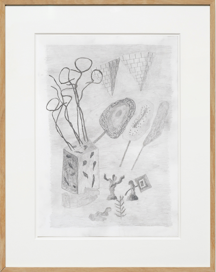 Georges Tony Stoll, Paris-Abysse dessin n°37, 2018, Pencil on paper, 45 x 57 cm framed