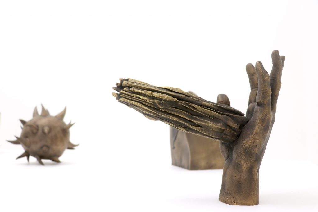 Georges Tony Stoll, Série Les Restes, 2021, Bronze sculptures