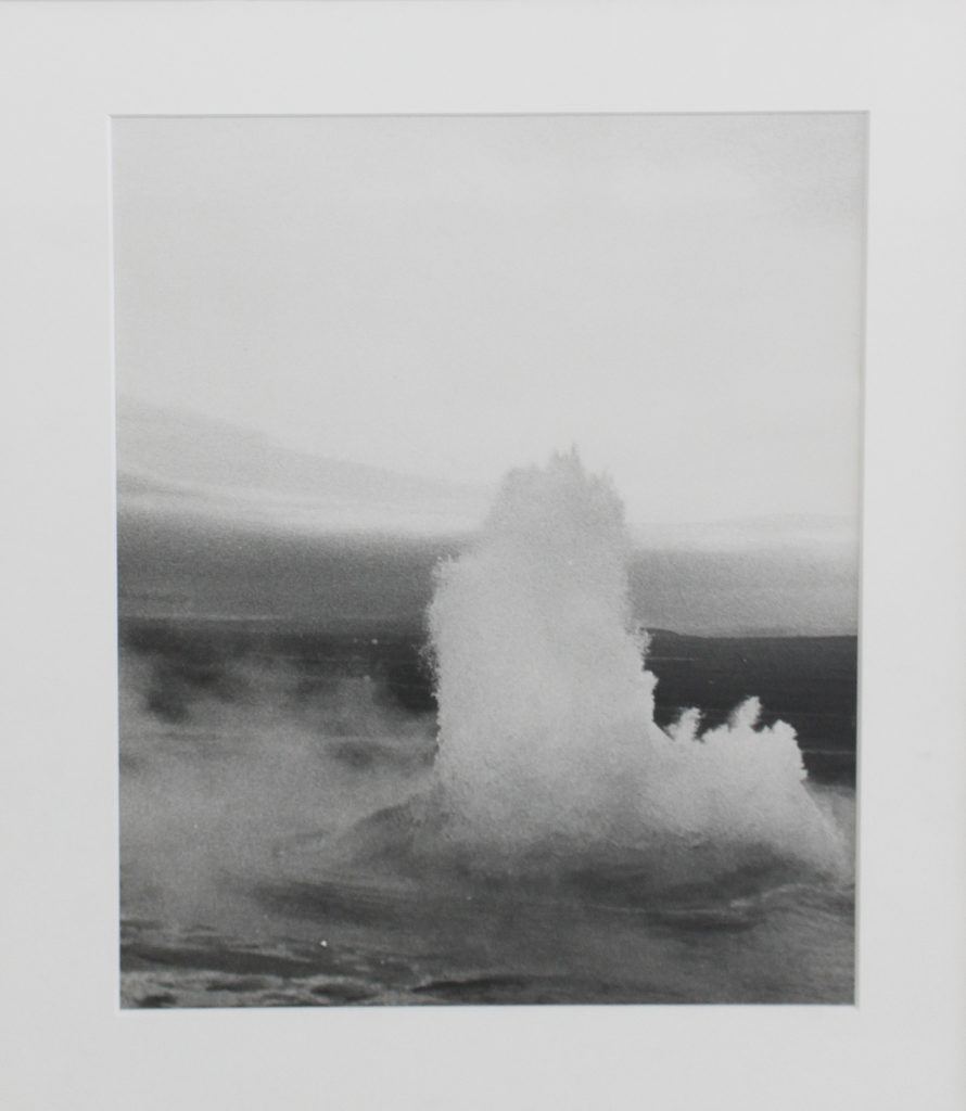 Kees Visser, Geyser, 1976, Black and white silver photograph, vintage print made by the artist