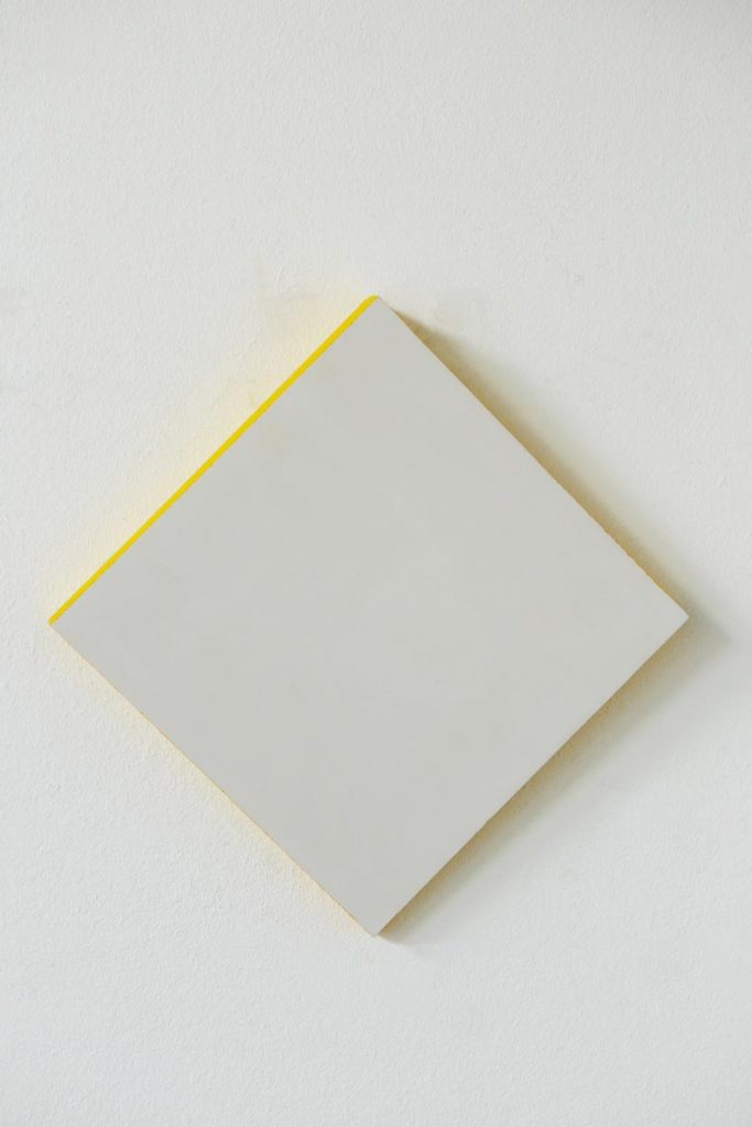 Kees Visser, Plaster : Yellow, 2017, Plaster, 24 x 24 cm