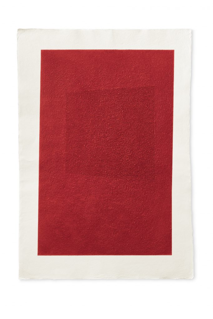 Kees Visser, V-55, 2021, Acrylic painting on Thai Mulberry 200g paper, 98,5 x 68,5 cm