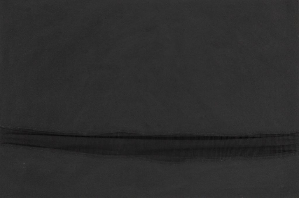 Sidival Fila, Metafora Nero 17, 2018, Dry pigments on sewn canvas, 70 x 105 cm, SOLD