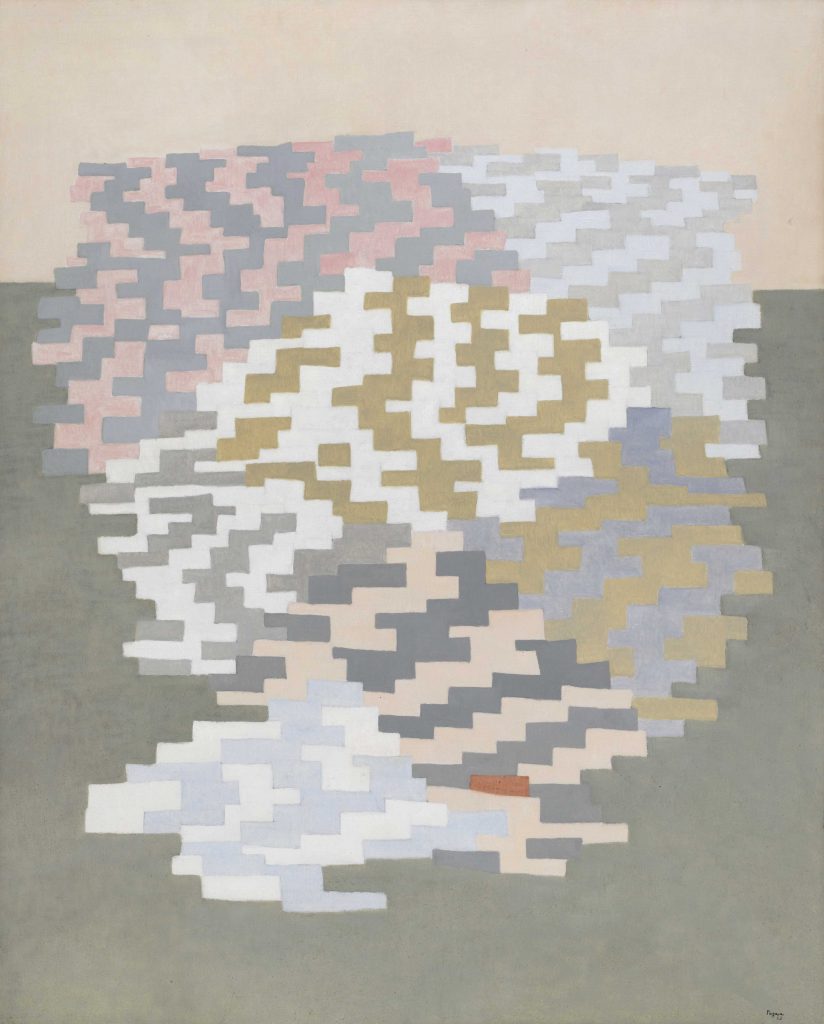 Vera Pagava, Ville ou lumière sur la ville, 1963, Oil on canvas, 100 x 89 cm, [SOLD]