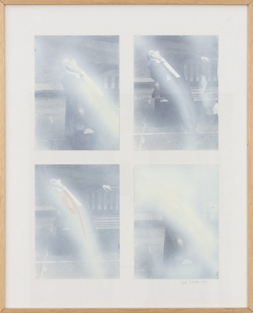 Dario Villalba, Documento Basico B/N, 1968, Silver bromide photograph and acrylic, 65,5 x 53 cm
