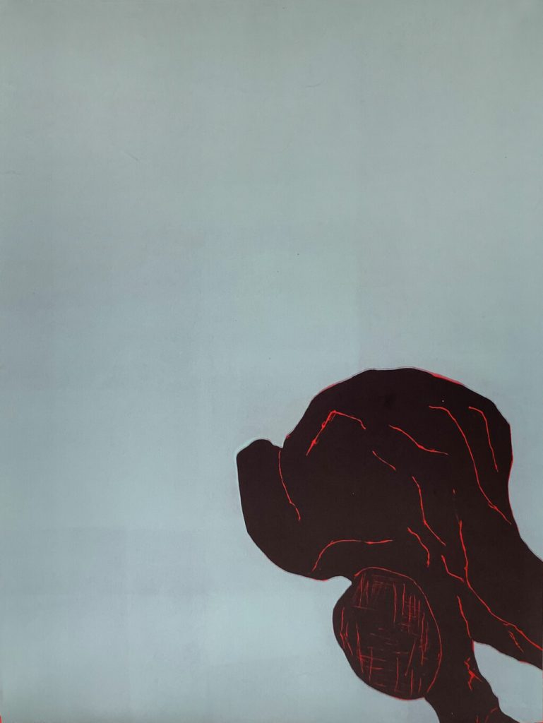 Djamel Tatah, WOOD0220, 2020, Woodcut on Hahnemühle vellum 350g, 160 x 120 cm, 9/9