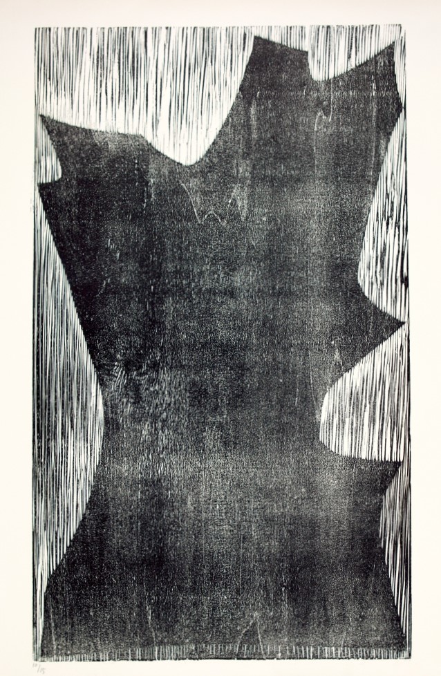 Anna-Eva Bergman, GB 22-1957 Arbre, 1957, Wood engraving, 69 x 41 cm