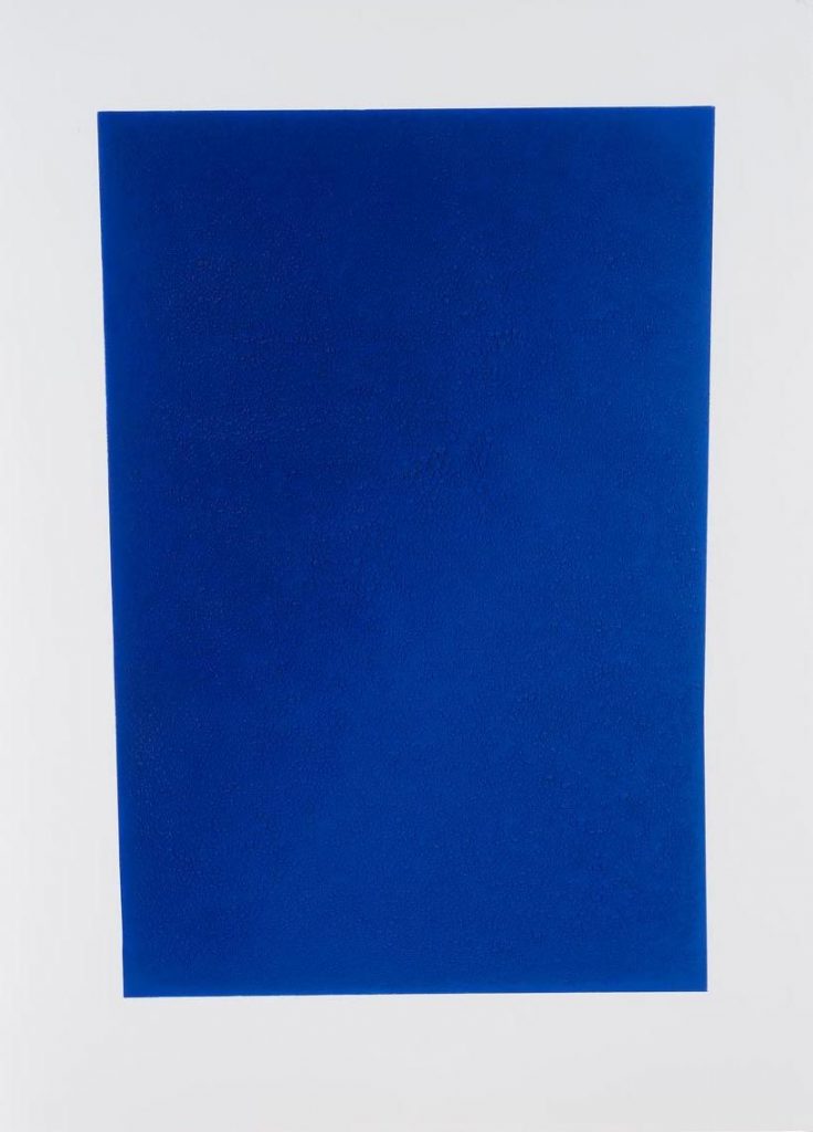 Kees Visser, Q-41, 2017,Signed, Painting on Awagami Bamboo paper 250 grs, framed under plexiglas, 75.8 x 55.5 cm