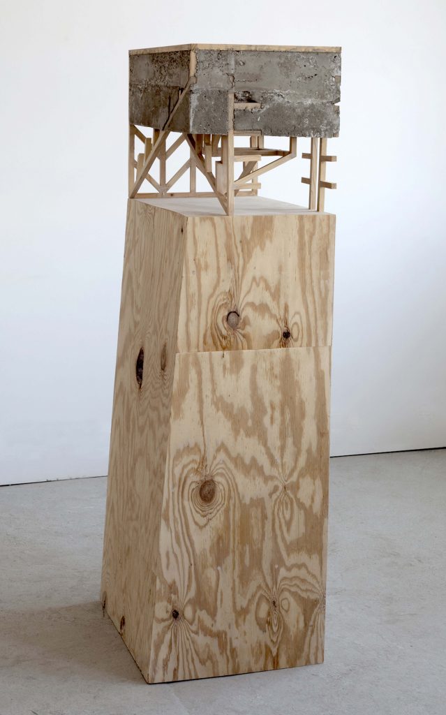 Štefan Papčo, Pietic, 2012, Wood, concrete, plywood, 160 x 40 x 65 cm, version of 3, Enquire