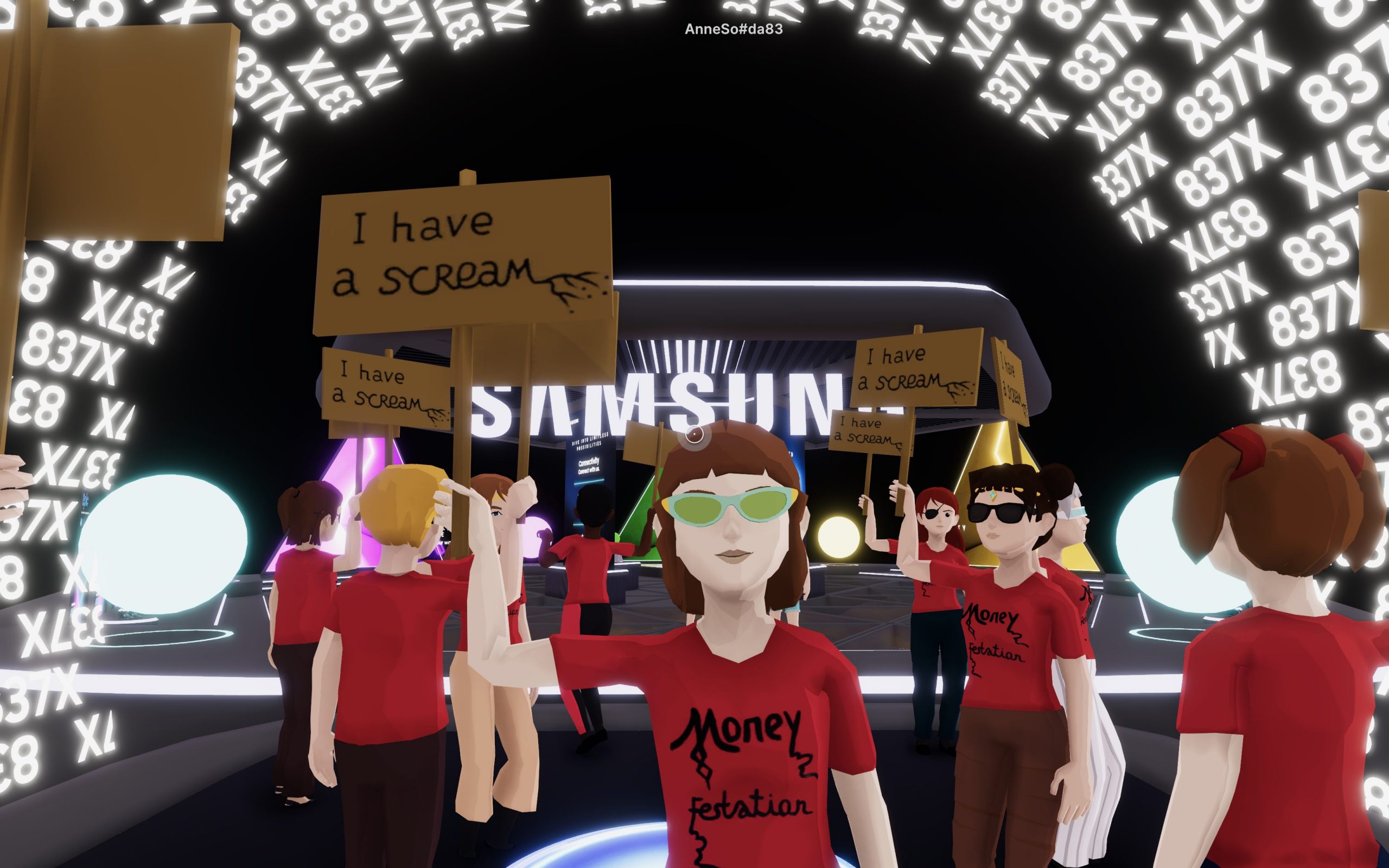 The first ever Metaverse protest with Babi Badalov’s NFTs