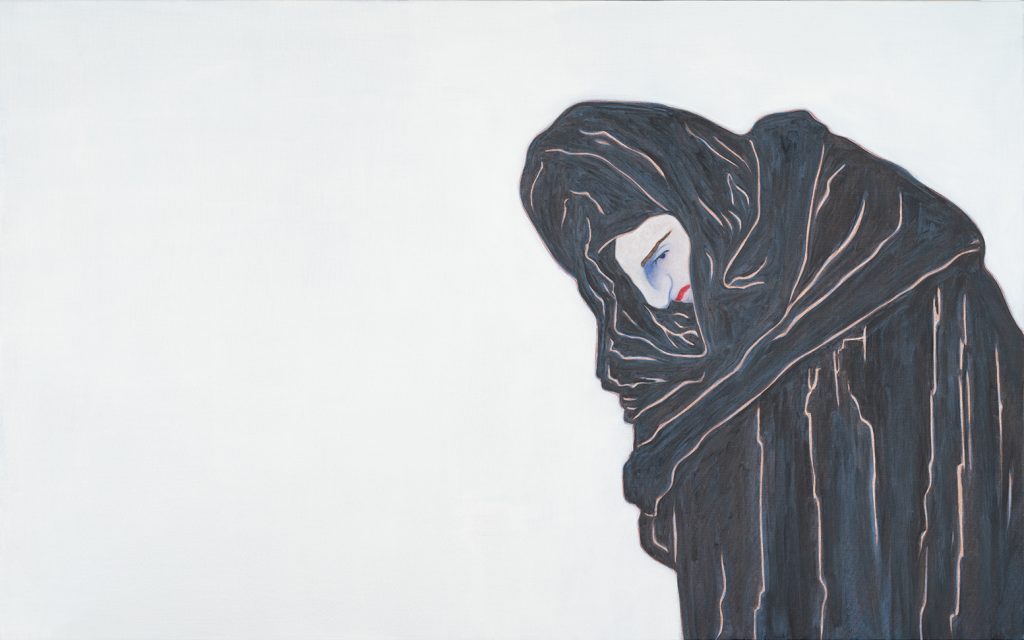 Djamel Tatah, Sans titre (Inv. 22016), 2022, Oil and wax on canvas, 100 x 160 cm, Courtesy Galerie Poggi, Paris © Franck Couvreur