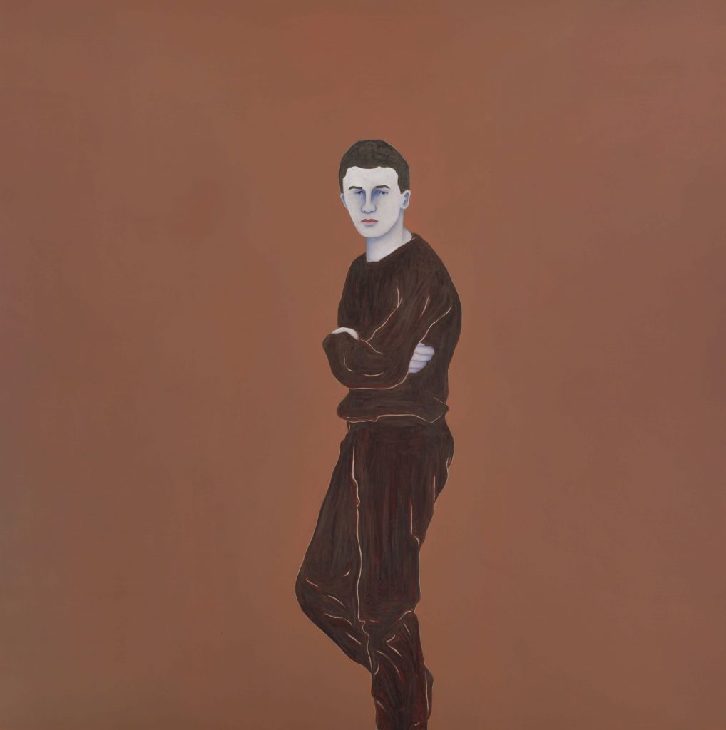 Djamel Tatah, Sans Titre (Inv. 16025), 2016, Oil and wax on canvas, 200 x 200 cm, Courtesy Galerie Poggi, Paris