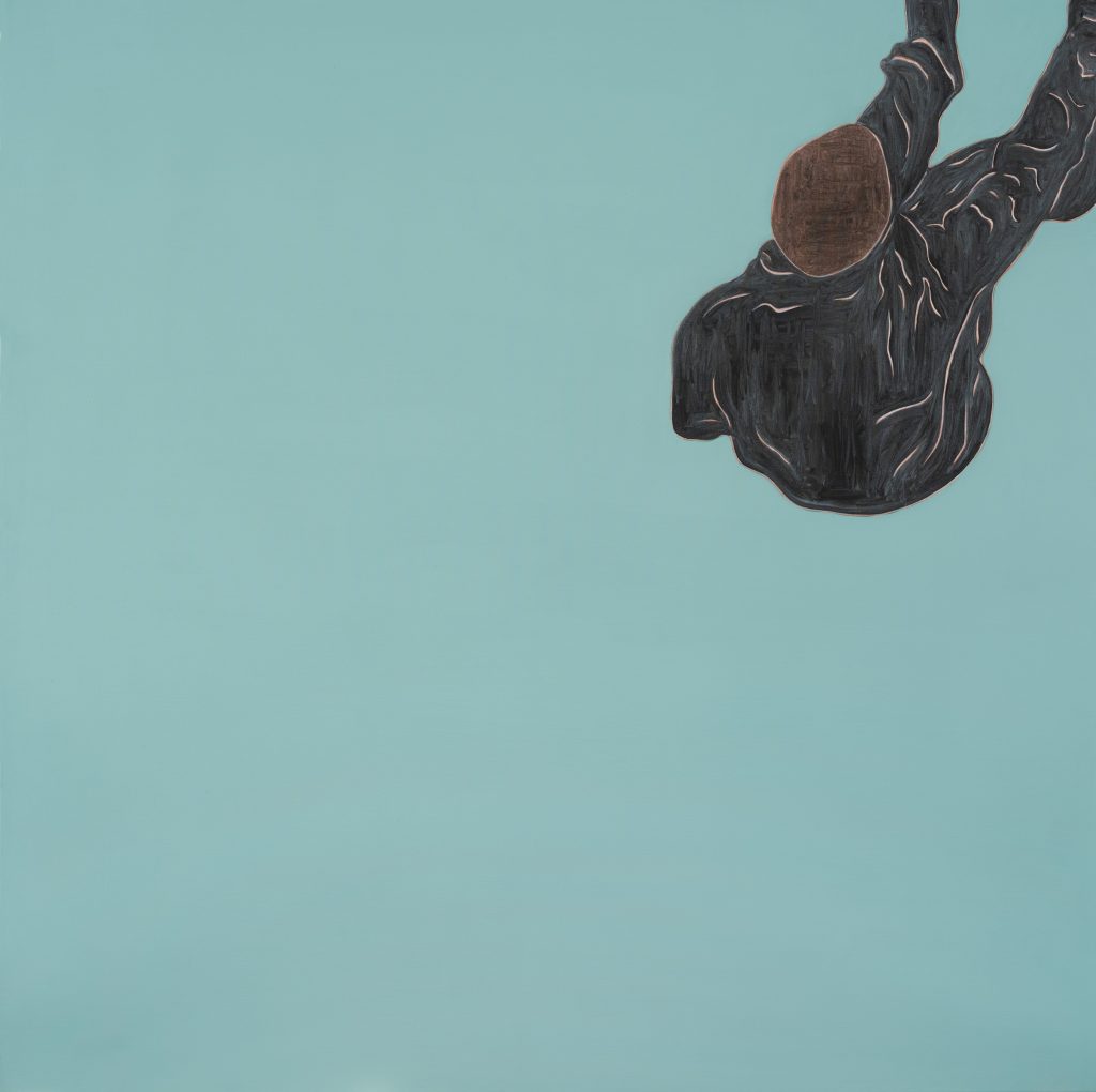 Djamel Tatah, Sans titre (Inv. 20003), 2020, Oil and wax on canvas, 200 x 200 cm, Courtesy Galerie Poggi, Paris © Franck Couvreur