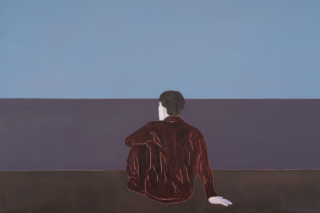 Djamel Tatah, Sans titre (Inv. 21002), 2021, Oil and wax on canvas, 200 x 300 cm, Courtesy Galerie Poggi, Paris