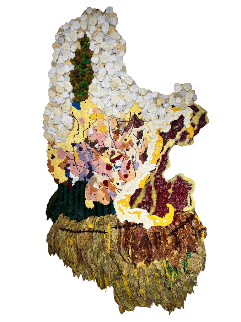 Troy Makaza, What a Crazy Little Country, 2023, Silicone infused with pigments, 240 x 130 cm, SOLD