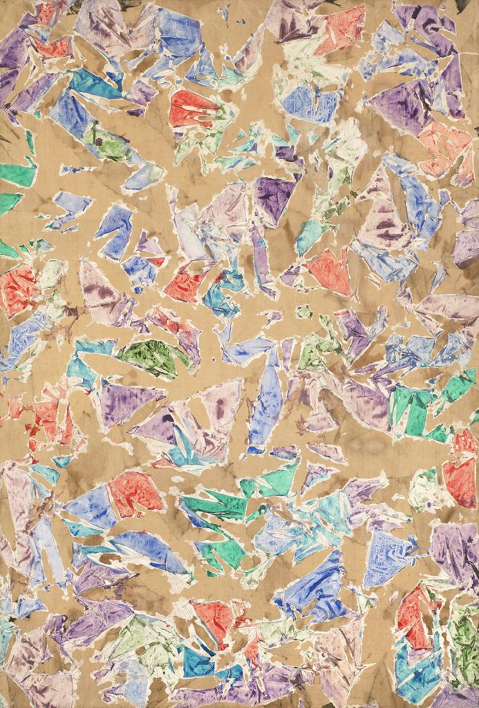 Simon Hantaï, Blanc, 1973, Acrylic on canvas, 116 x 80 cm