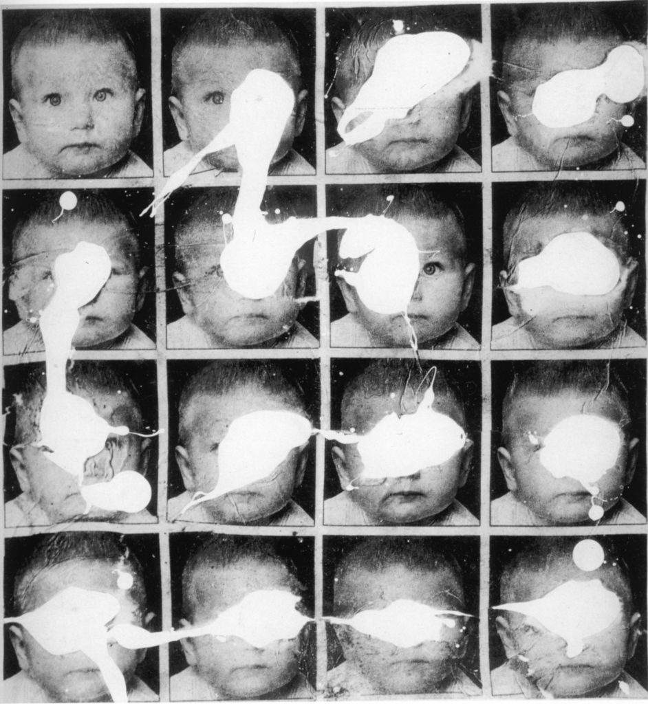 Dario Villalba, Baby Love, 1994, Mixed media on photolinen, 250 x 200 cm