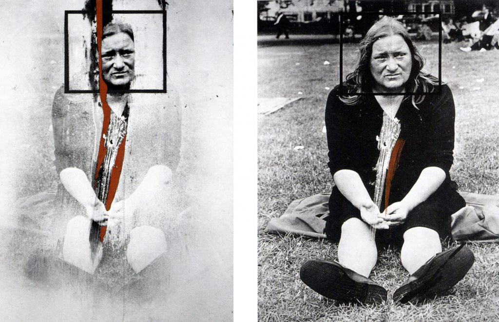 Dario Villalba, Sitting Gioconda I y II, 1969, Mixed media on canvas photolinen, 250 x 200 cm