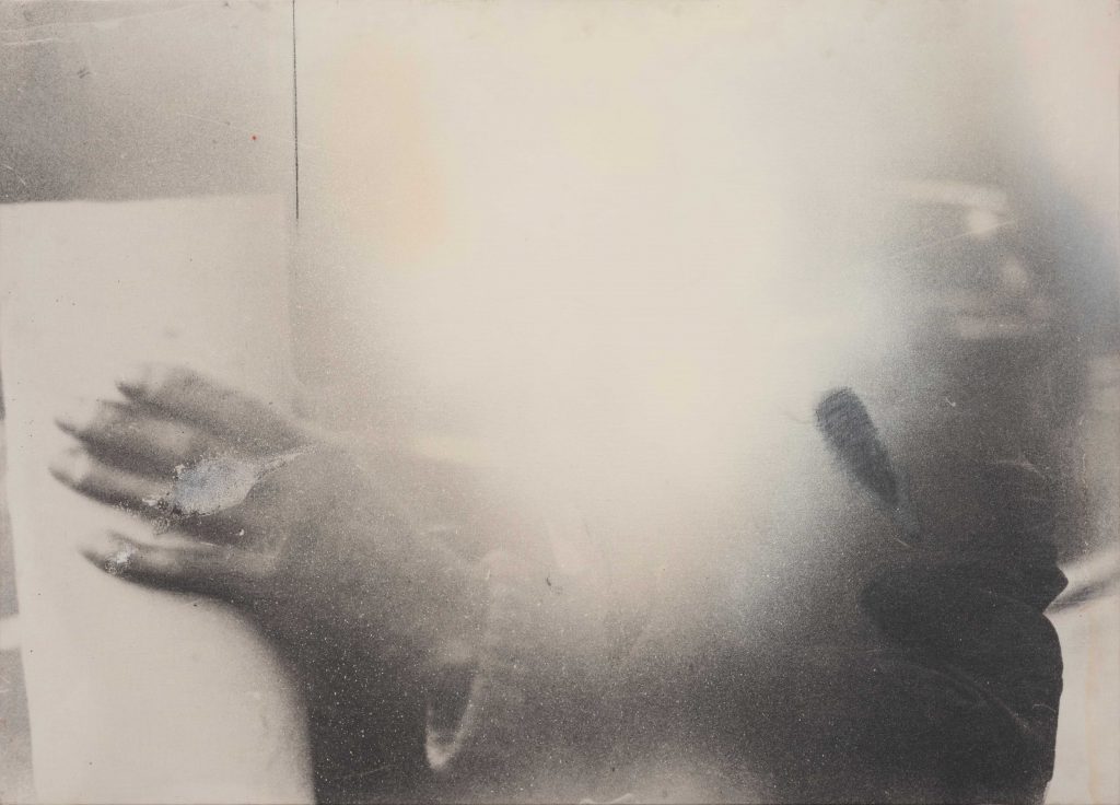 Darío Villalba, Cabeza borracho King rd.II, 1970 - 1994. Mixed media on linen canvas, 72 x 100 cm. Courtesy Galerie Poggi, Paris. Photo : @ Kit Production