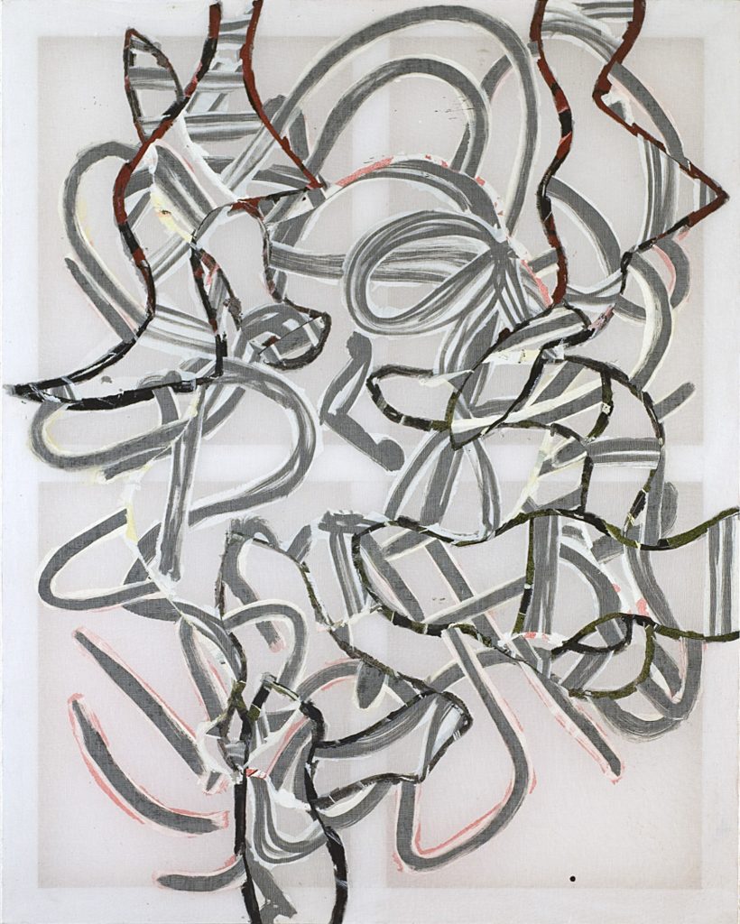 Christian Bonnefoi, Babel XVIII, 2007, Graphite and acrylic on canvas, 160 x 130 cm