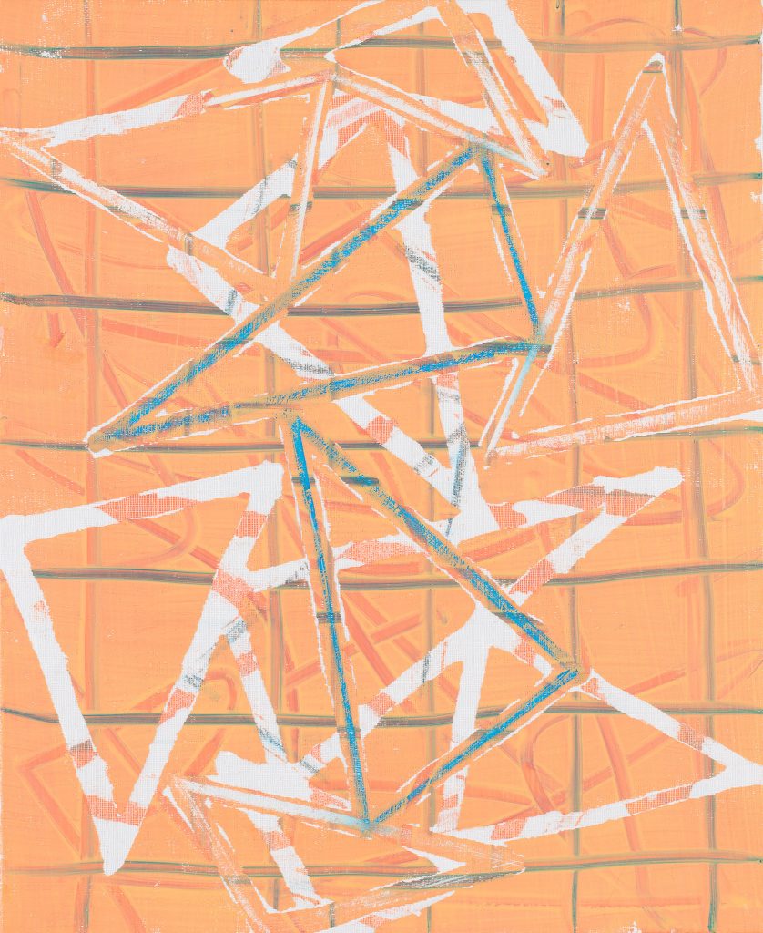 Christian Bonnefoi, Babel XXIII, 1955-2016, Acrylic and graphite on canvas, 60 x 50 cm