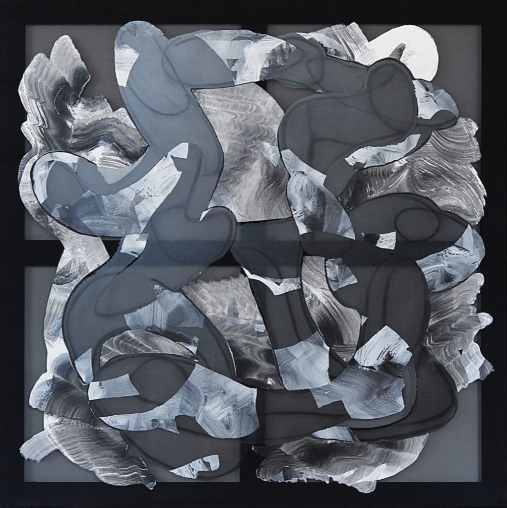 Christian Bonnefoi, Eurêka VIII, Japon, 2012, Acrylic on polyacetate, 130 x 130 cm