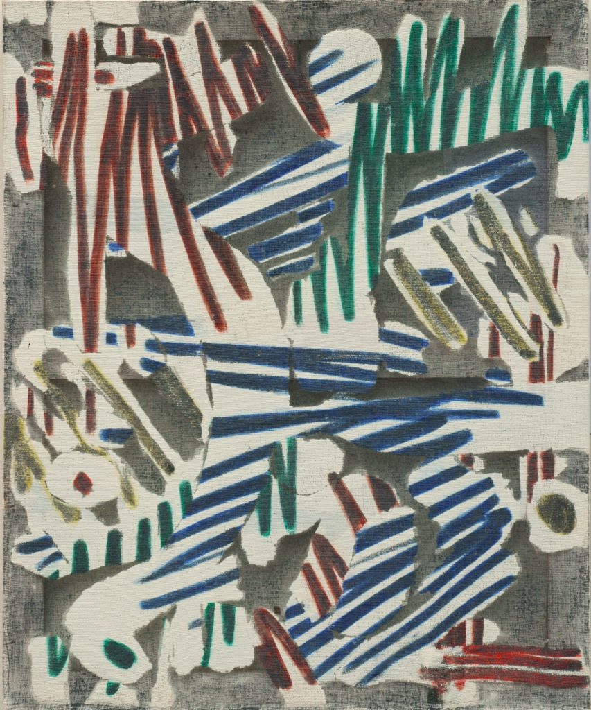 Christian Bonnefoi, Fioretti V, 1992-1993, Graphite and pastel on canvas, 61 x 50 cm