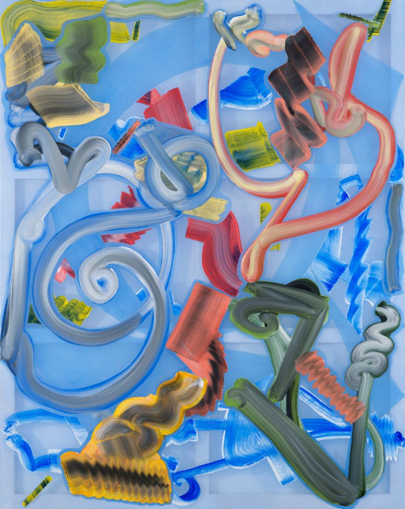 Christian Bonnefoi, P.L. IV, 2014, Acrylic on trevira, 250 x 200 cm