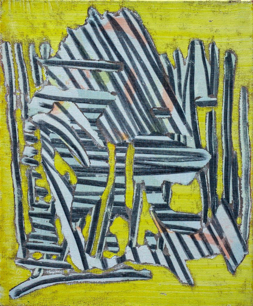Christian Bonnefoi, Fioretti V, 1992-1993, Graphite and pastel on canvas, 61 x 50 cm