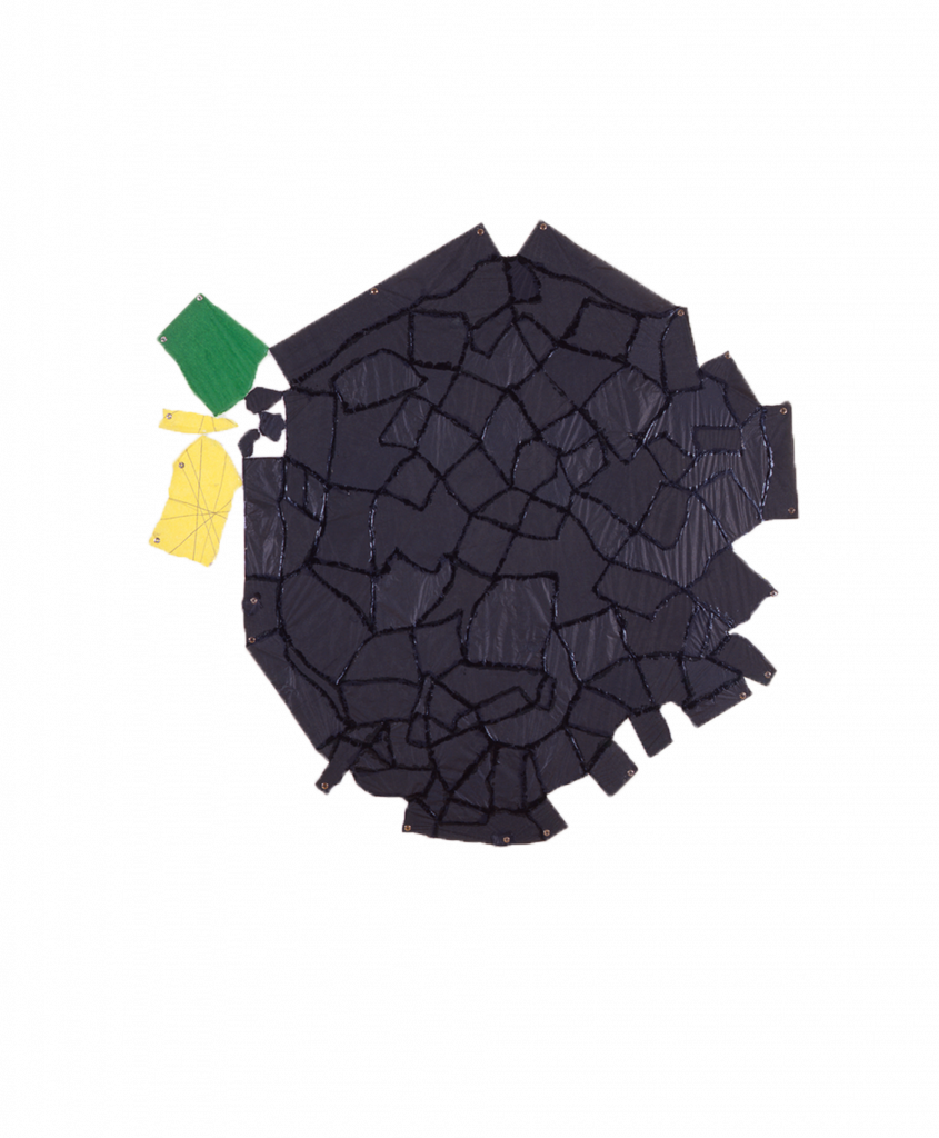 Christian Bonnefoi, Ludo I - Femmes, 2000, Acrylic on tissue paper, 150 x 150 cm