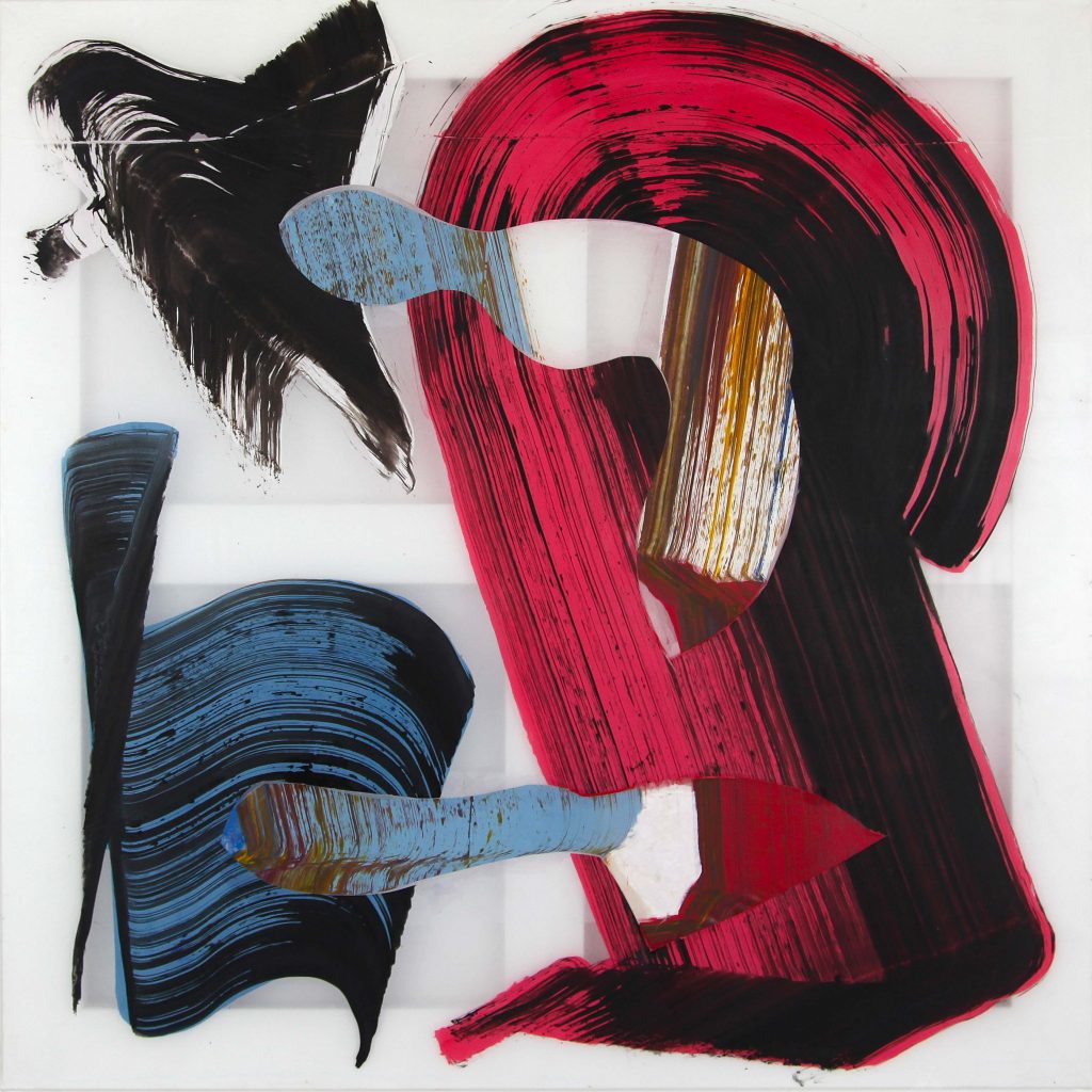 Christian Bonnefoi, P.L. IV - 22, 2023, Acrylic on canvas, 80 x 80 cm