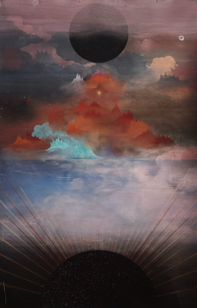 Paul Mignard, Prémonition, 2024, Pigments sur toile, 209 × 136 cm