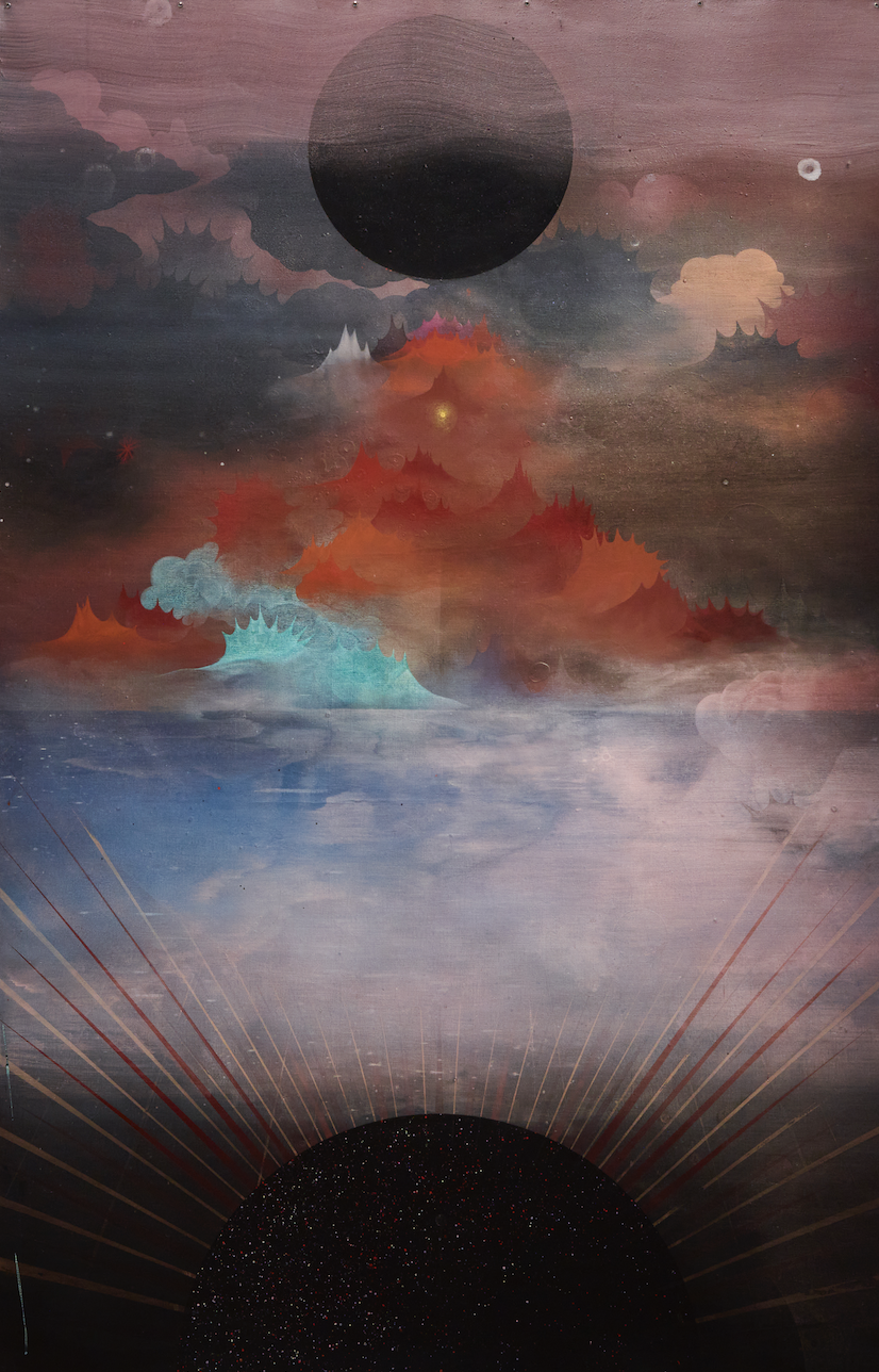 Paul Mignard, Prémonition, 2024, Pigments sur toile, 209 × 136 cm