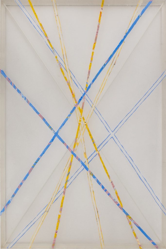 Christian Bonnefoi, Ja na pa IV - R, 2016 - 1978, Acrylic on canvas and metal stretcher, 193 x 130 cm