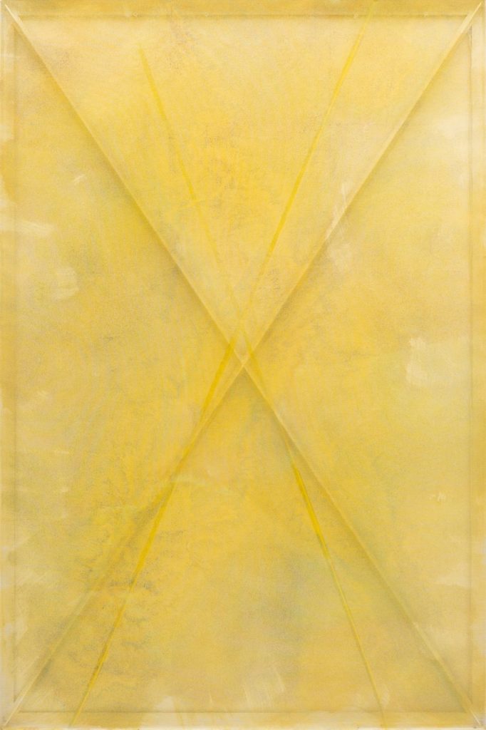 Christian Bonnefoi, Ja na pa IV - R, 2016 - 1978, Acrylic on canvas and metal stretcher, 193 x 130 cm