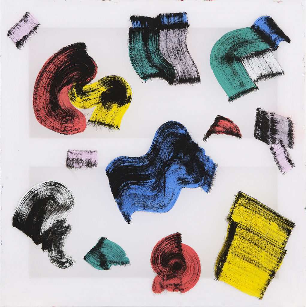 Christian Bonnefoi, P.L. I, 1988, Acrylic on canvas, 60 x 60 cm