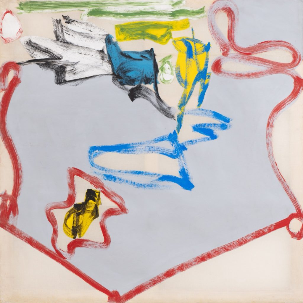 Christian Bonnefoi, Prophète, Edouard I, 1993, Tarlatan canvas, acrylic, 150 x 150 cm