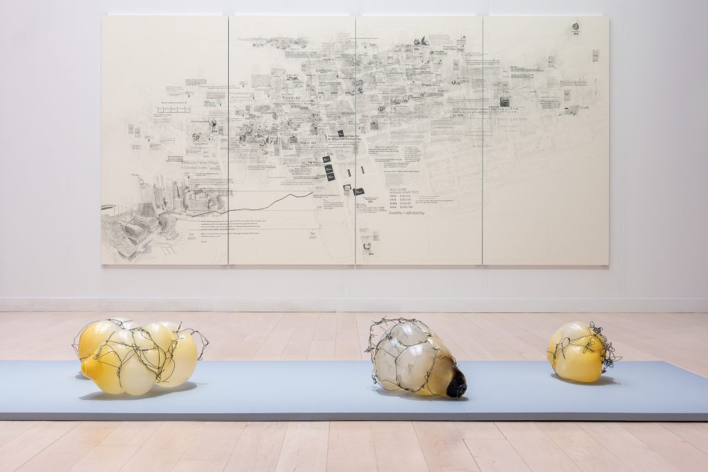 Larissa Fassler, Centre Culturel Canadien, Fondation Grantham, Quebec (CAN), 2026, Exhibition view, "Contraste et Indifférence"