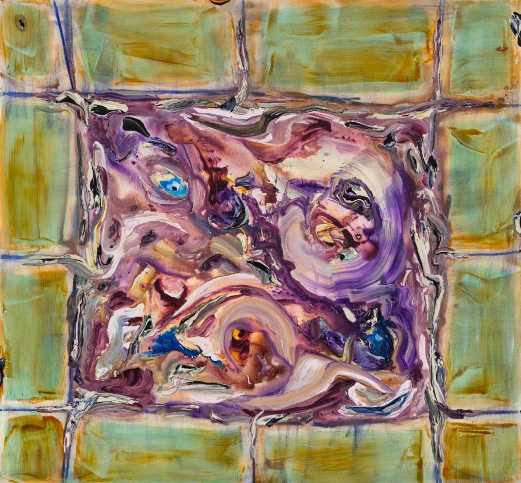 Manuel Mathieu, A square of art history, 2023, Mixed Media, 68 x 72 cm, © Guy L'Heureux